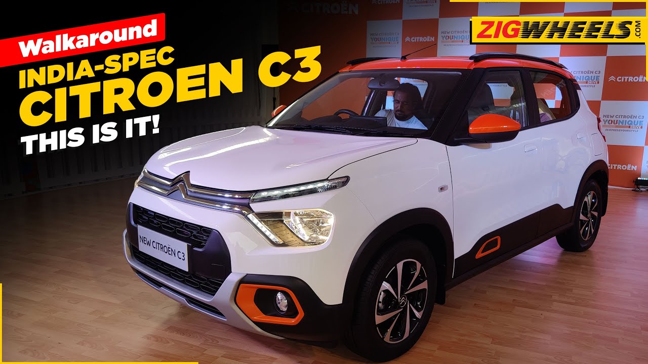 Citroen C3 2022 India-Spec Walkaround! | Styling, Interiors, Specifications, And Features Revealed
