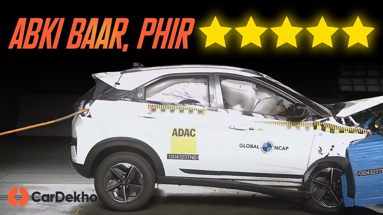 Tata Nexon Facelift Aces GNCAP Crash Test With ⭐⭐⭐⭐⭐ #in2mins