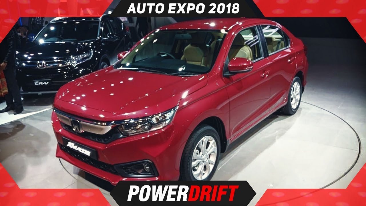 2018 Honda Amaze @ AutoExpo : Maruti Dzire Take Note : PowerDrift