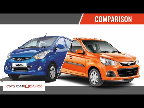 Maruti Suzuki Alto K10 vs Hyundai Eon | Comparison Video | CarDekho.com