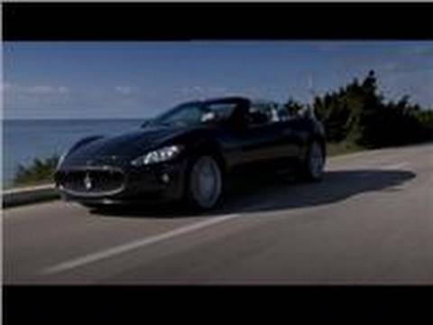 2010 Maserati GranCabrio roars on road