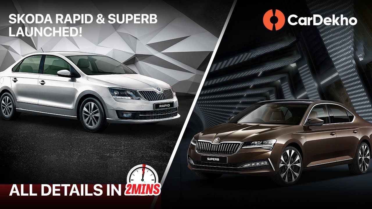 2020 Skoda Rapid and Superb Launched Review (Hindi) | Price, Features, Engine & Variants | #In2Mins