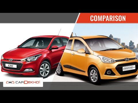 Hyundai Grand i10 vs Hyundai Elite i20 | Video Comparison | CarDekho.com