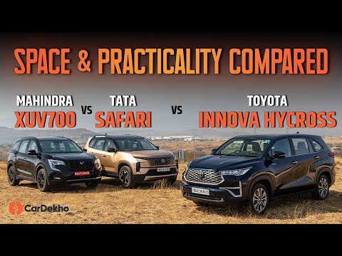 Tata Safari vs Mahindra XUV700 vs Toyota Innova Hycross: (हिन्दी) Comparison Review