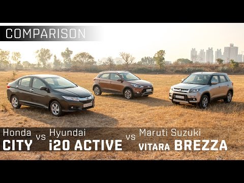 Maruti Suzuki Vitara Brezza vs Hyundai i20 Active vs Honda City :: Comparison:: Zigwheels