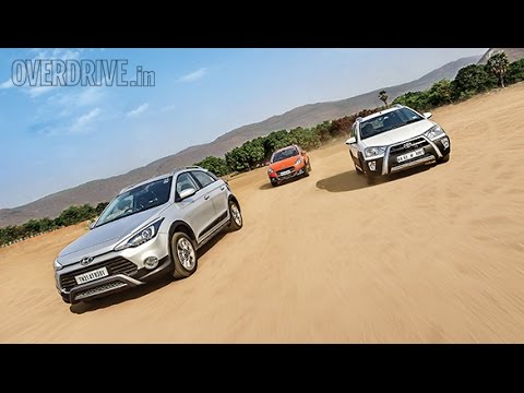 Toyota Etios Cross vs Hyundai i20 Active vs Fiat Avventura comparison review by OVERDRIVE