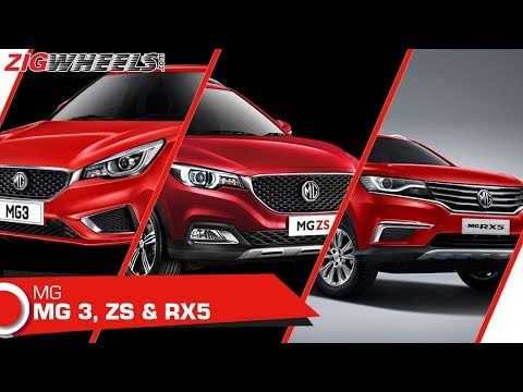 MG ZS, RX5 SUV and MG 3 Hatchback in India! | Walkaround | ZigWheels.com