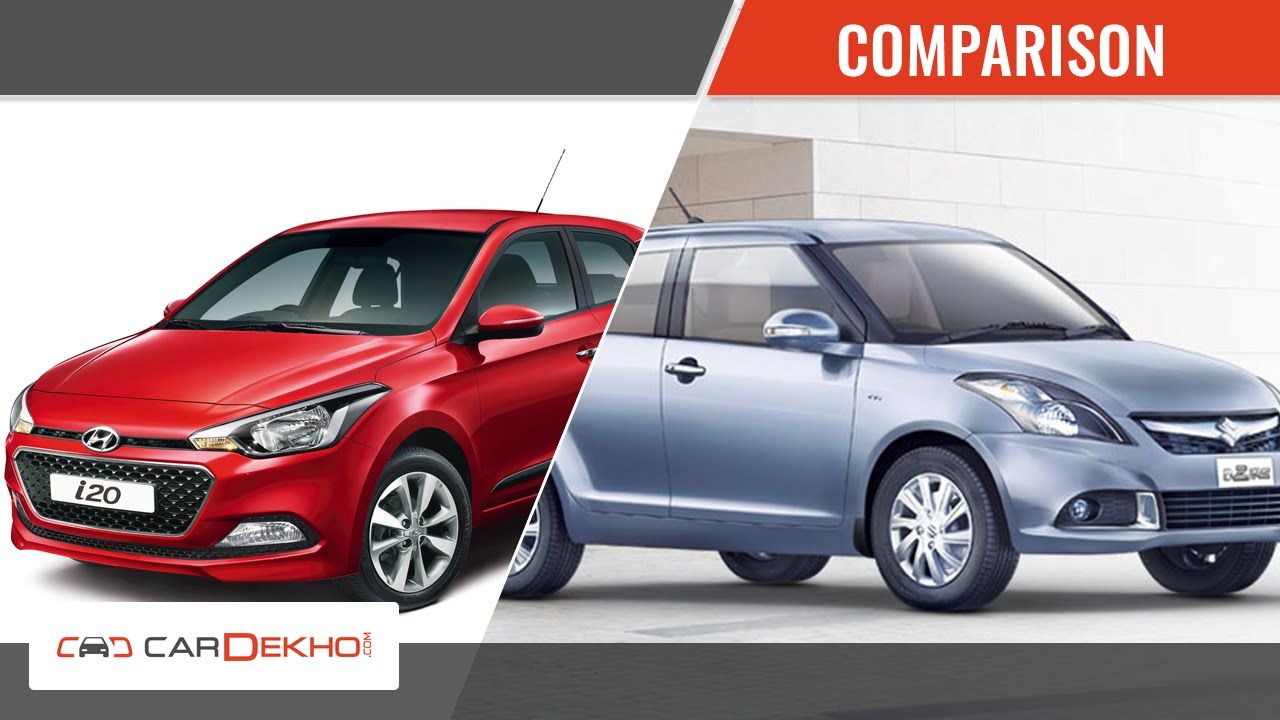 Hyundai Elite i20 vs Maruti Swift Dzire | Video Comparison | CarDekho.com
