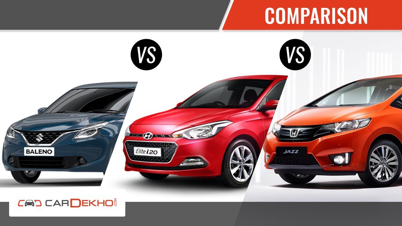 Honda Jazz vs Maruti Baleno vs Hyundai Elite | Comparison | CarDekho.com