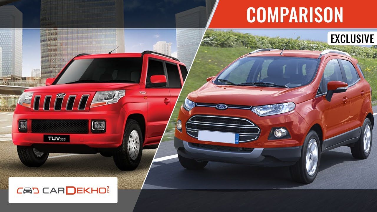 Ford Ecosport VS 2015 Mahindra TUV 3oo | Comparison Video | CarDekho.com