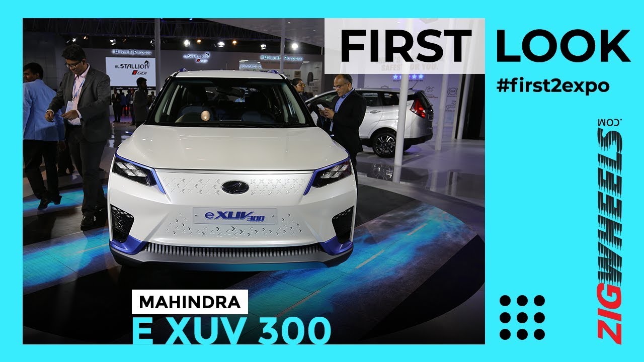 Mahindra XUV300 Electric India First Look Review Auto Expo 2020