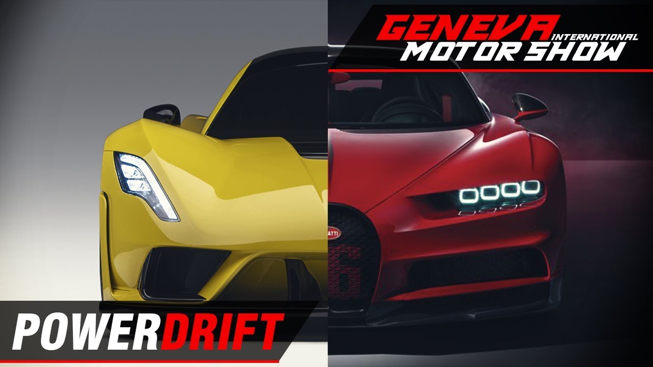 Bugatti Chiron Sport~ Hennessey Venom F5 ft. Aditya Patel : Geneva Motor show 2018 : PowerDrift