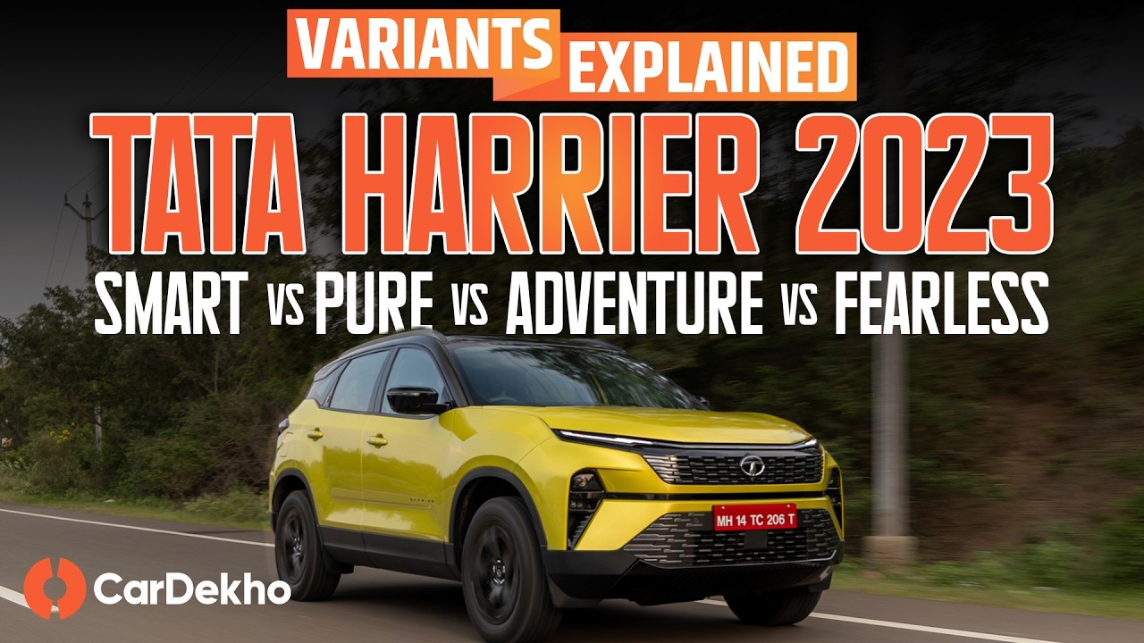 Tata Harrier 2023 Top Model vs Mid Model vs Base | Smart vs Pure vs Adventure vs Fearless!