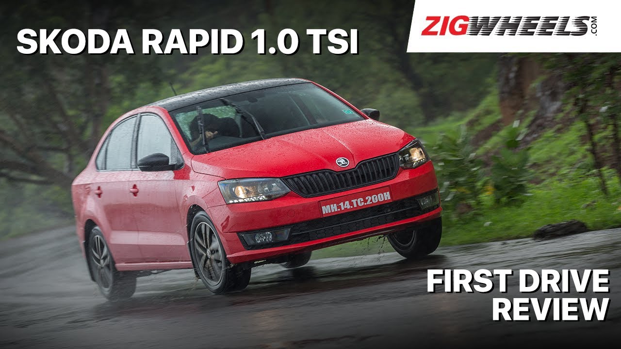 2020 🚗 Skoda Rapid 1.0 TSI Review | Is The Smaller ⛽ Petrol Still Rapid? | ZigWheels.com